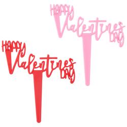 Happy Valentine's Day Script DecoPic - Pack of 144