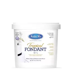 Satin Ice Tropical White Buttercream Flavored Fondant - 2 lbs
