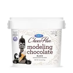 Choco-Pan by Satin Ice Black Modeling Chocolate - 2.27kg (5 lb)