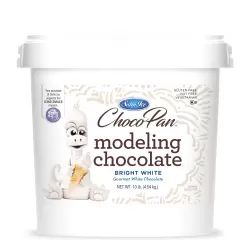 Choco-Pan Bright White Modelling Chocolate - 4.54 kg (10 lbs)