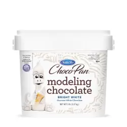 Choco-Pan Bright White Modeling Chocolate - 2.27 kg (5 lbs)