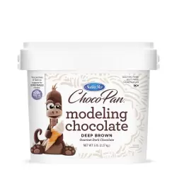 Choco-Pan by Satin Ice Deep Brown Modeling Chocolate - 2.27kg (5 lb)